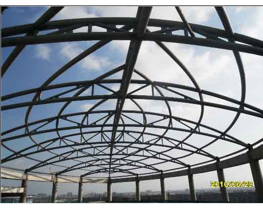 登封中煤朔州宾馆管桁架工程